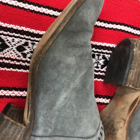 Vince Camuto Leather Suede Persiella Booties 8.5 - Picture 13 of 13